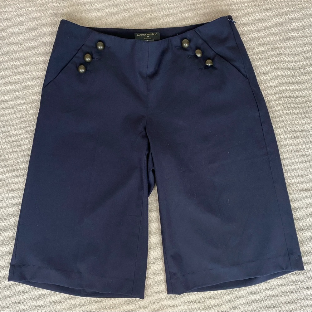 BANANA REPUBLIC Sailor Style Culottes Navy Blue